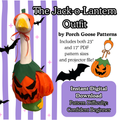 Jack-o-Lantern Porch Goose Sewing Pattern